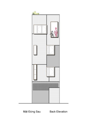 Блочный дом QT House в Ханое по проекту студии Landmak Architecture